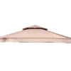 Tag til Luxus Pavillon 6-kantet Ø 4 meter - Beige