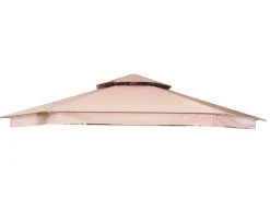 Tag til Luxus Pavillon 6-kantet Ø 4 meter - Beige