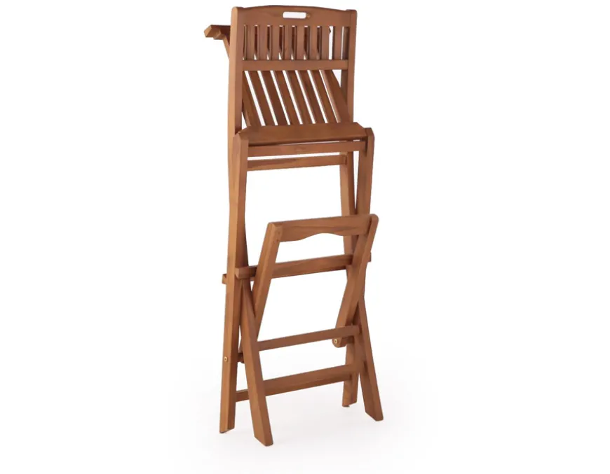 Teak Barstol