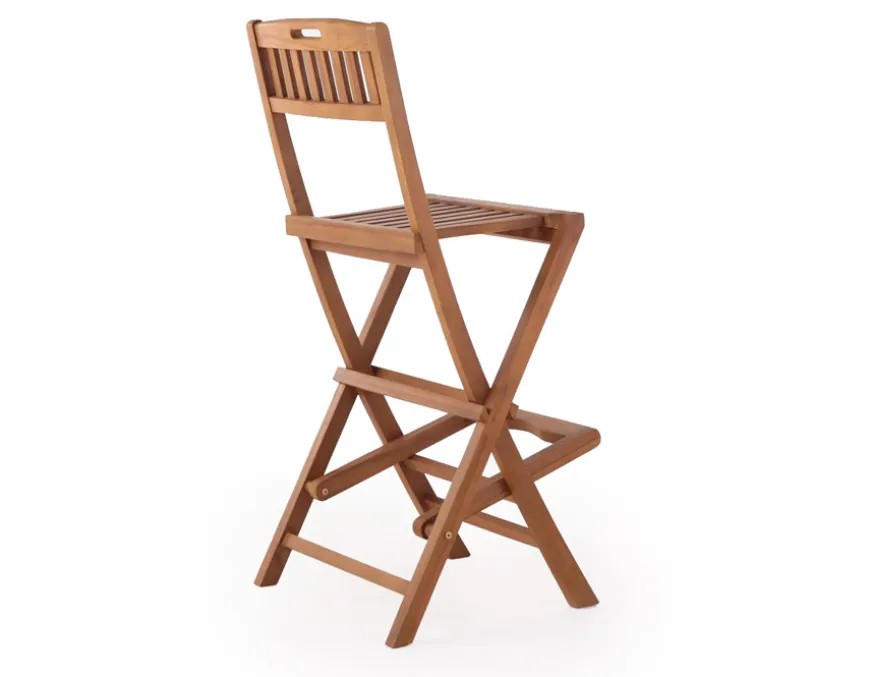Teak Barstol
