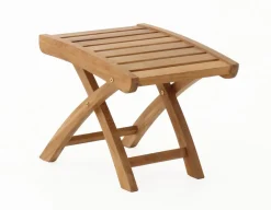 Teak fodskammel