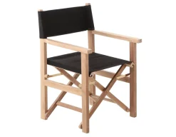 Teak Instruktørstol - Sort