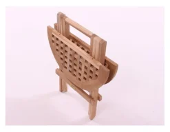 Teak Klapbord rundt