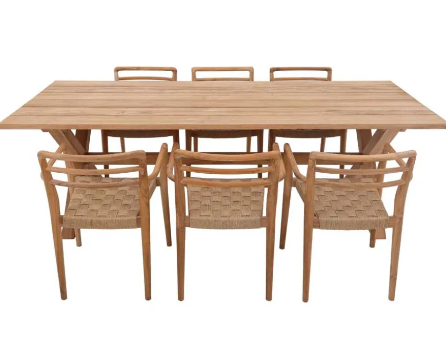 Thor 240 Duri m/arm Teak Havemøbelsæt