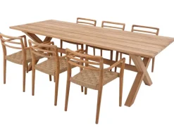 Thor 240 Duri m/arm Teak Havemøbelsæt