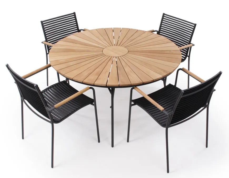 Tika Classic Samsø 130 cm Havemøbelsæt - Grå
