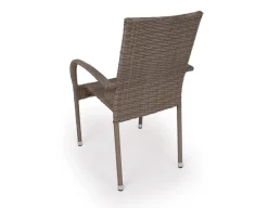 Tina Geneve Havemøbelsæt m/6 stole - Ø152 cm - Gråhvid/Dusty