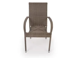 Tina Geneve Havemøbelsæt m/6 stole - Ø152 cm - Gråhvid/Dusty