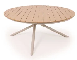 Tina Geneve Havemøbelsæt m/6 stole - Ø178 cm - Gråhvid/Dusty