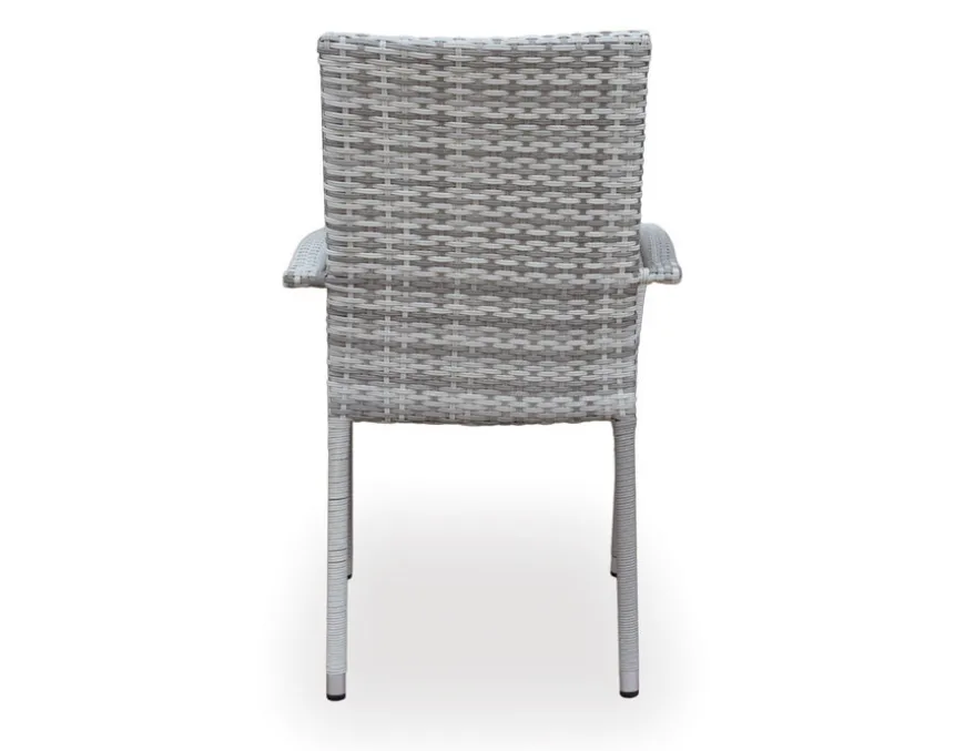 Tina Geneve Havemøbelsæt m/6 stole - Ø152 cm - Gråhvid