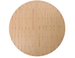 Tina Havebord - Ø: 178 Cm - Teak-look/Gråhvid