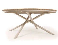 Tina Havebord - Ø: 178 Cm - Teak-look/Gråhvid