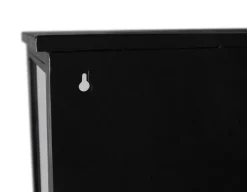 Tisvildeleje Væghængt Vitrineskab i Metal - 58,5x25x65,5 cm - Sort